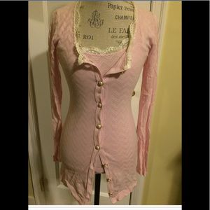 Mimi & Coco Pink Tank Top and Cardigan